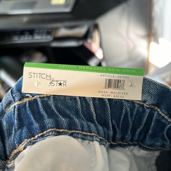 High rise paper bag shorts - Picture 9 of 9